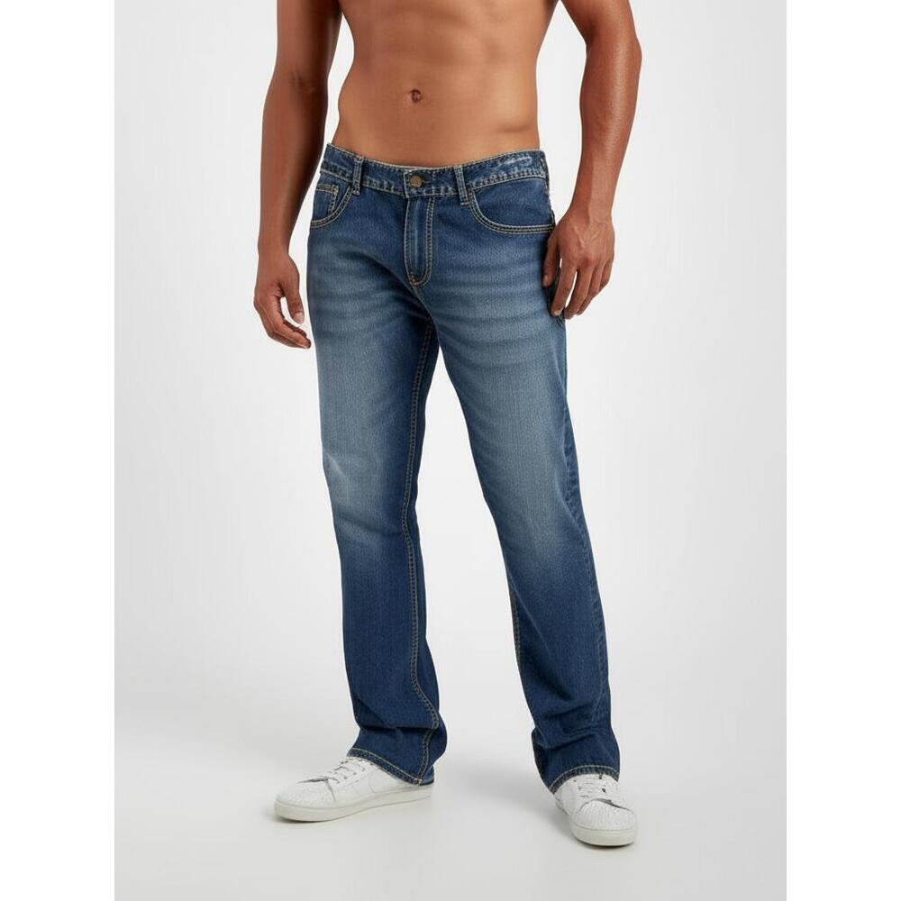 A. Prodigee Men's Light Blue Wash 5-Pocket Jeans Casual Everyday Size 38x32